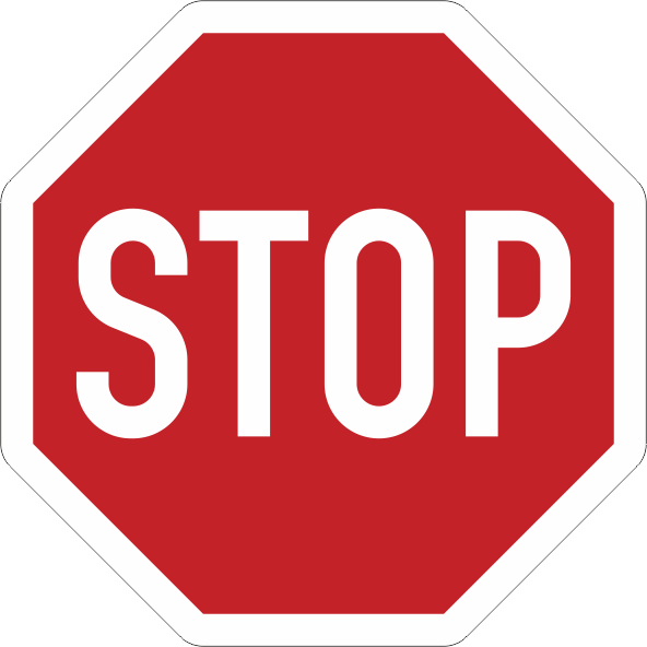 Verkehrsschild Stopschild (500 mm)